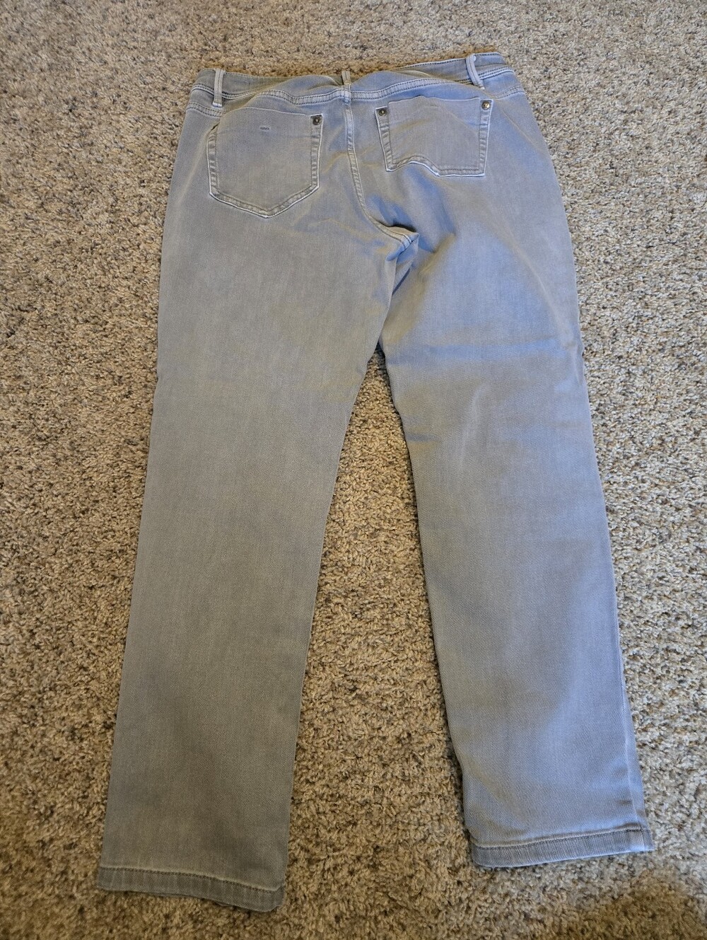 J Jill Light Gray Straight-Leg Jeans - Picture 2 of 3